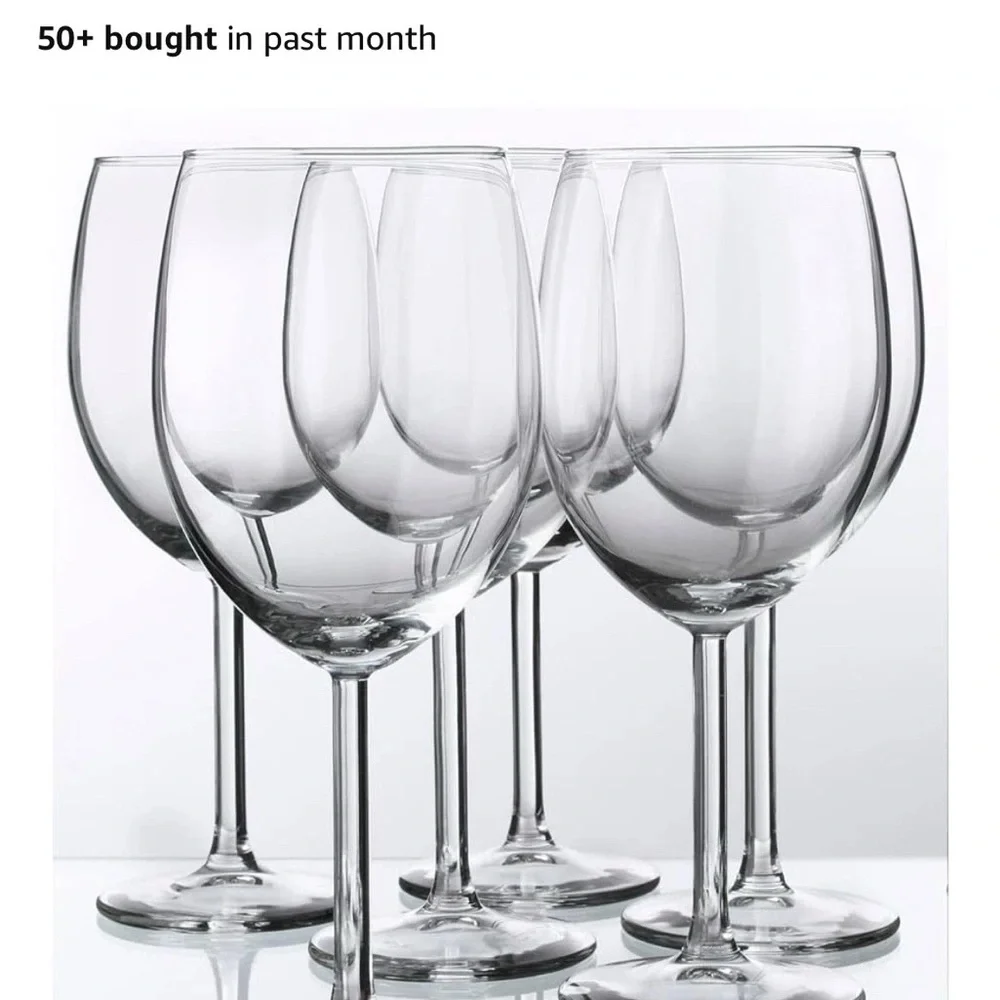 IKEA Clear Asa Gray Wine Glass Set
